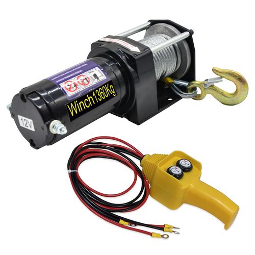 Guincho Elétrico 12V 1360Kg - 3000Lbs com Cabo de Aço GE1360 ACM TOOLS