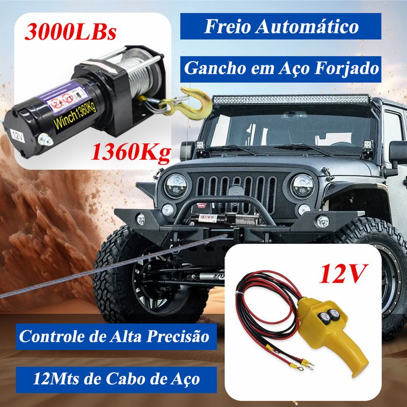 Guincho-Eletrico-12V-1360Kg---3000Lbs-com-Cabo-de-Aco-GE1360-ACM-TOOLS