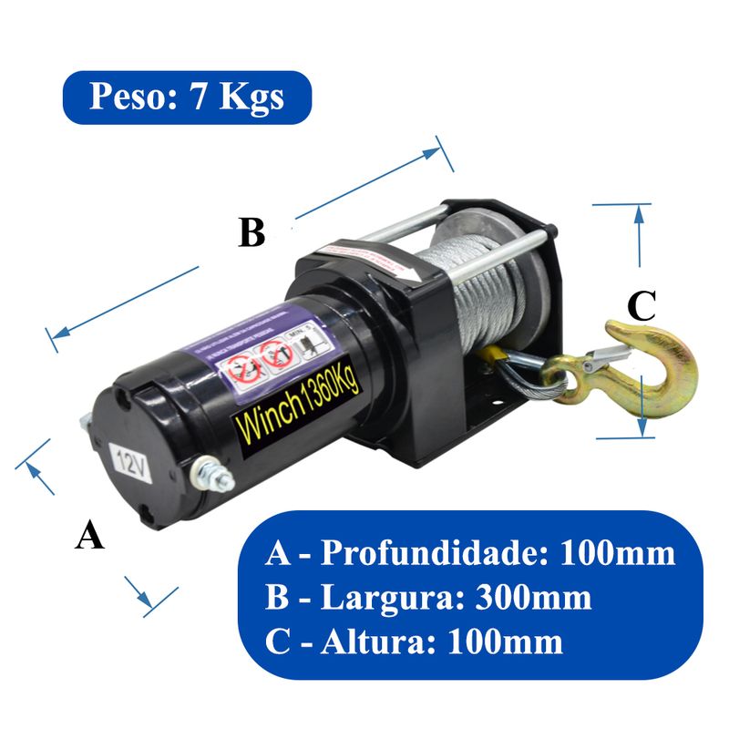Guincho-Eletrico-12V-1360Kg---3000Lbs-com-Cabo-de-Aco-GE1360-ACM-TOOLS