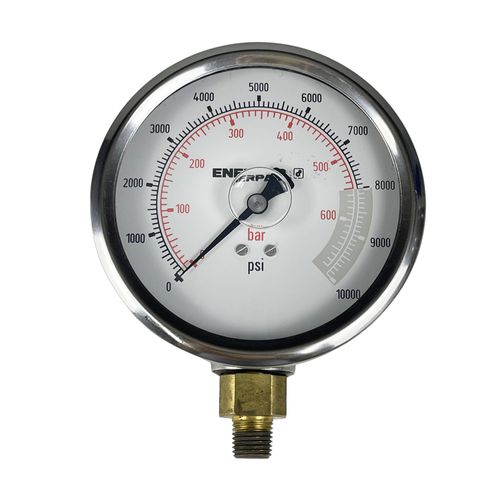 Manômetro 700Kgf G-4088L com Glicerina 1/4pol para Cilindro ENERPAC