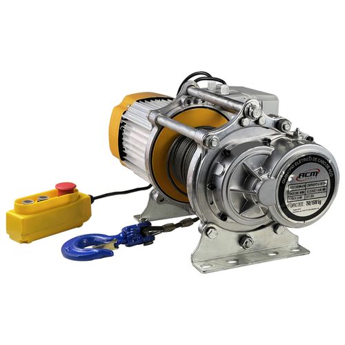 Guincho Elétrico Fixo 1500Kg com 30Mts Cabo de Aço 220V Monofásico GE1500-2/30 ACM TOOLS