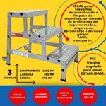 BANQUETA PRO 03 DEGRAUS SUPER REFORCADA 750MM BANPRO ESCALEVE -3-