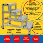 BANQUETA PRO 04 DEGRAUS SUPER REFORCADA1000MM BANPRO  ESCALEVE -4-