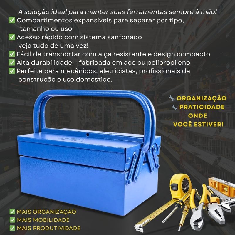 caixa sanfonada 3 gavetas