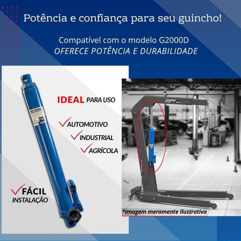 Bomba Hidraulica 5,5Ton G100DH indicada para guincho RETRATIL 1Ton G1000D BOVENAU -4-