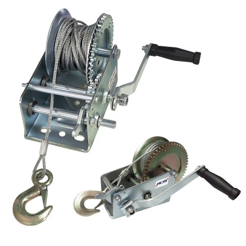 Guincho Manual Carretilha 900Kg com 10Mts Cabo Aço GC900C ACM TOOLS