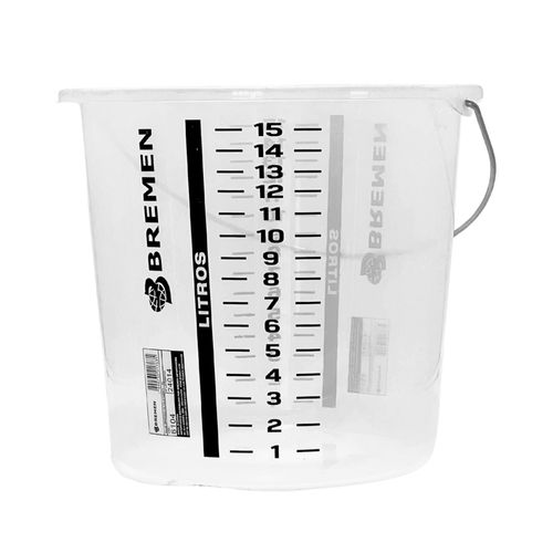 Balde graduado de polietileno  de 1l a 15 litros 6104 bremen