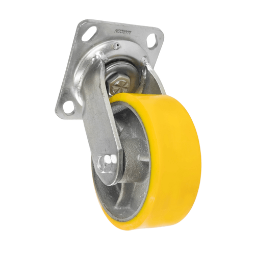 Rodizio giratorio 5Pol em ferro com revestimento PU 220KG RM110 MARCON